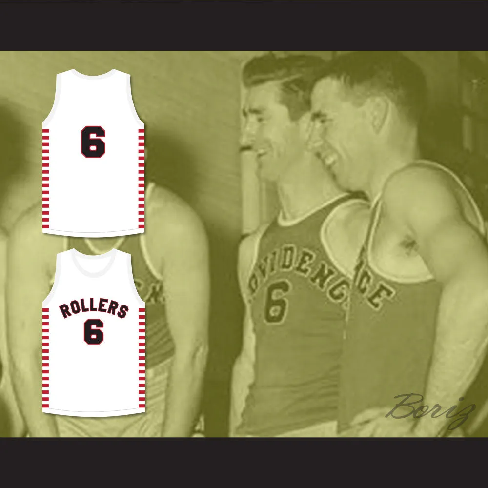 Hank Beenders 6 Providence Steamrollers White Basketball Jersey 1