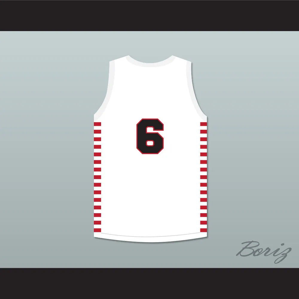 Hank Beenders 6 Providence Steamrollers White Basketball Jersey 1