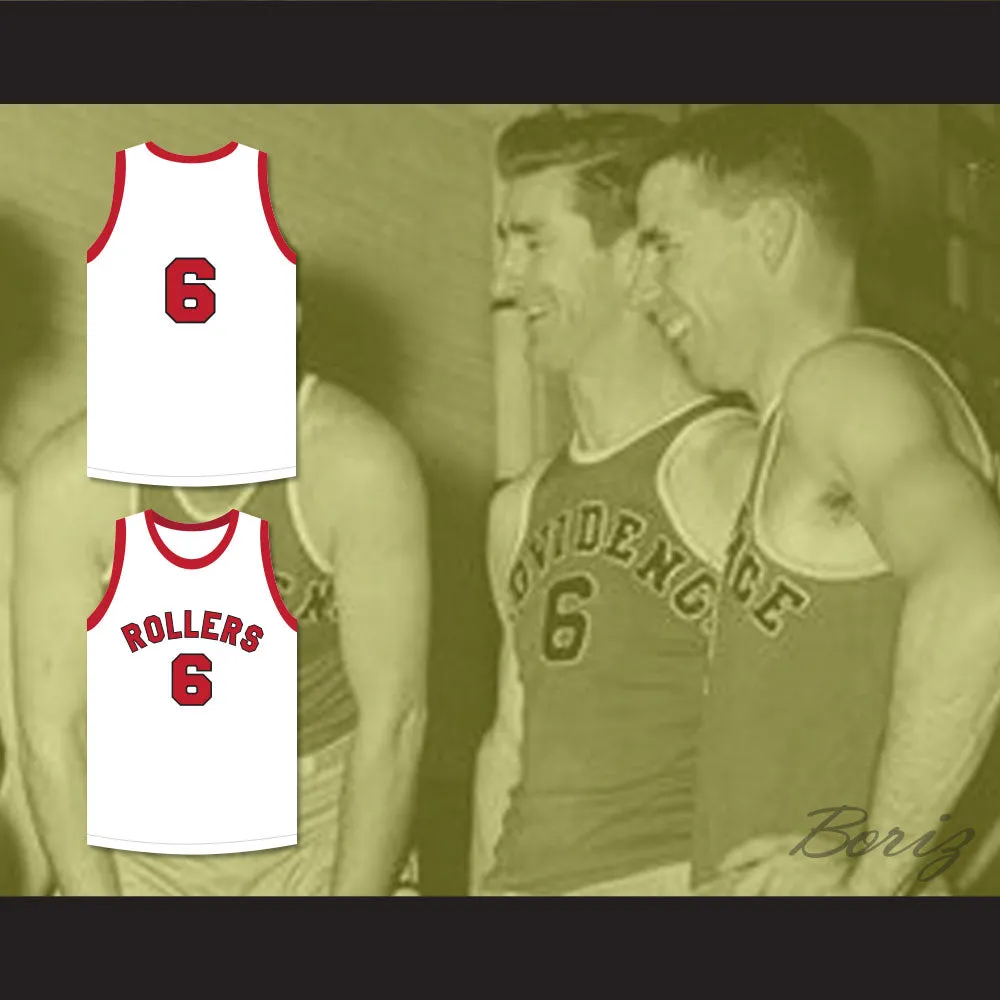 Hank Beenders 6 Providence Steamrollers White Basketball Jersey 3
