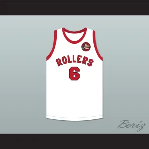Hank Beenders 6 Providence Steamrollers White Basketball Jersey with Patch 2