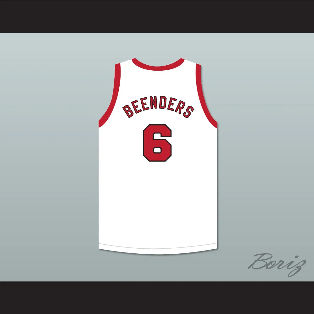 Hank Beenders 6 Providence Steamrollers White Basketball Jersey with Patch 2
