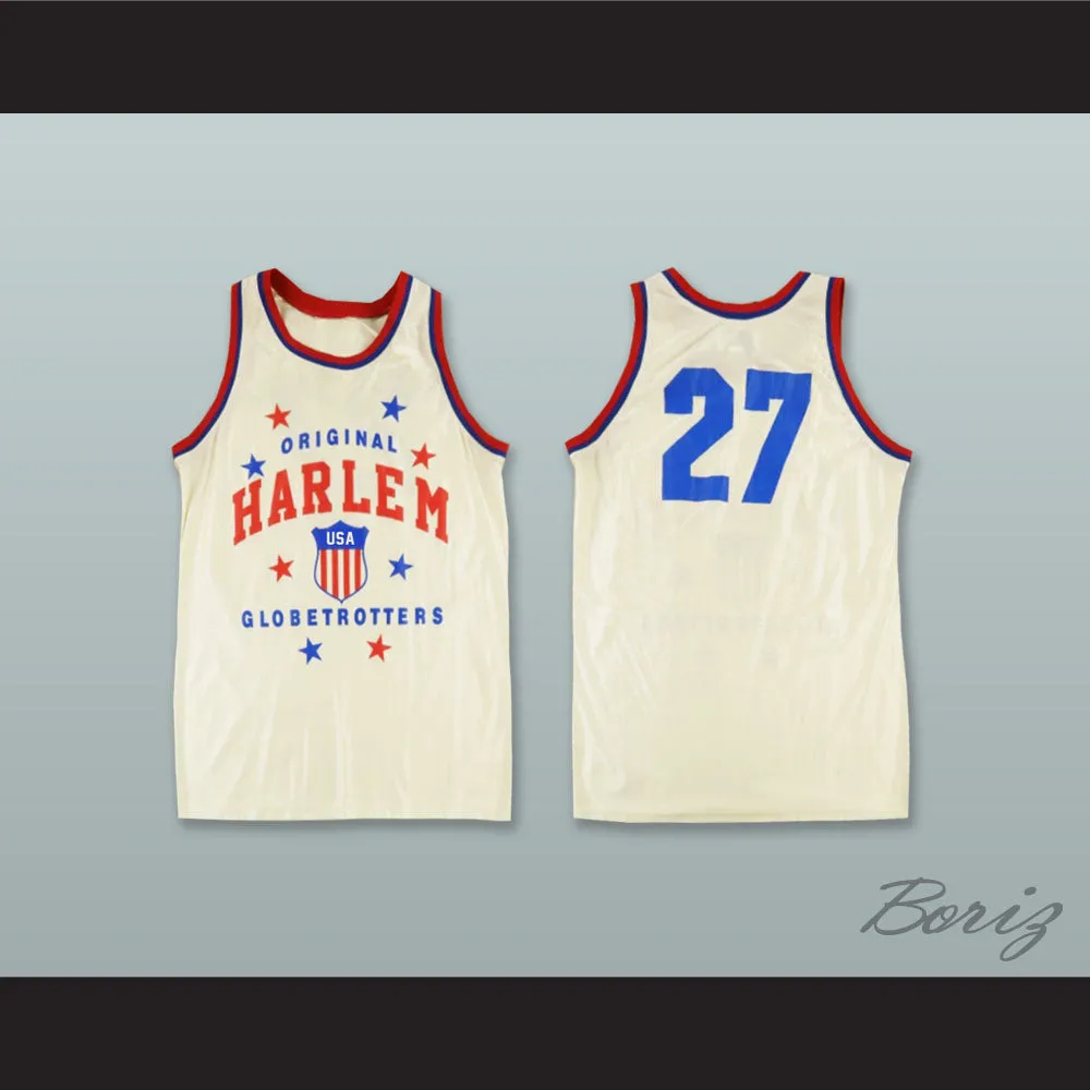 Harlem Globetrotters 27 White Basketball Jersey
