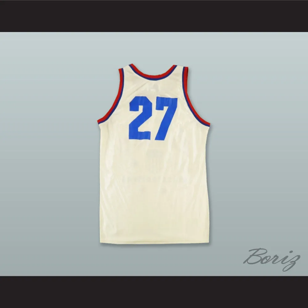 Harlem Globetrotters 27 White Basketball Jersey