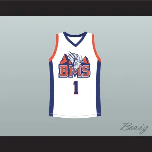Harmon Tedesco 1 Blue Mountain State Goats Basketball Jersey
