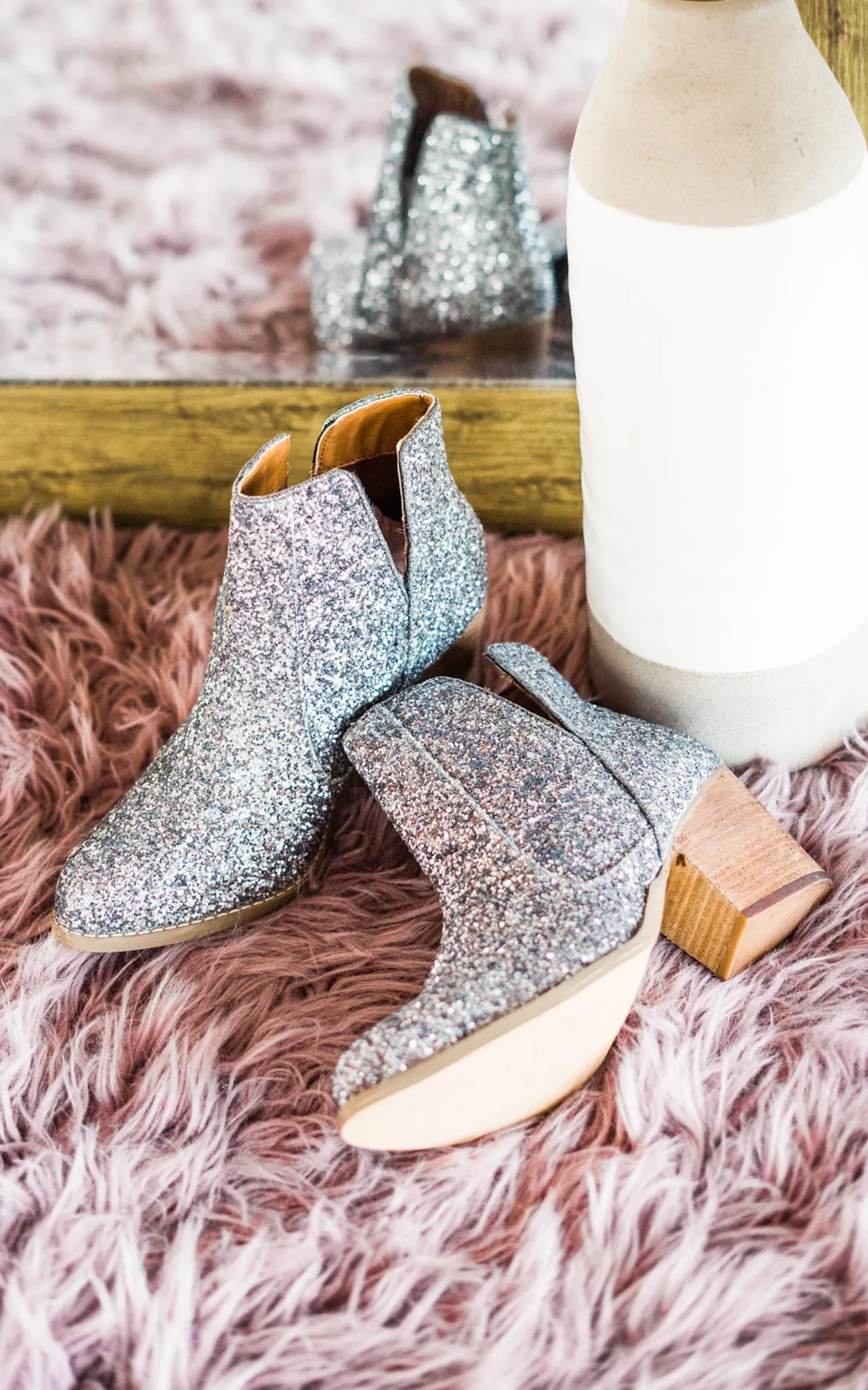 Hazel Blues® |  Fiera Booties in Pewter