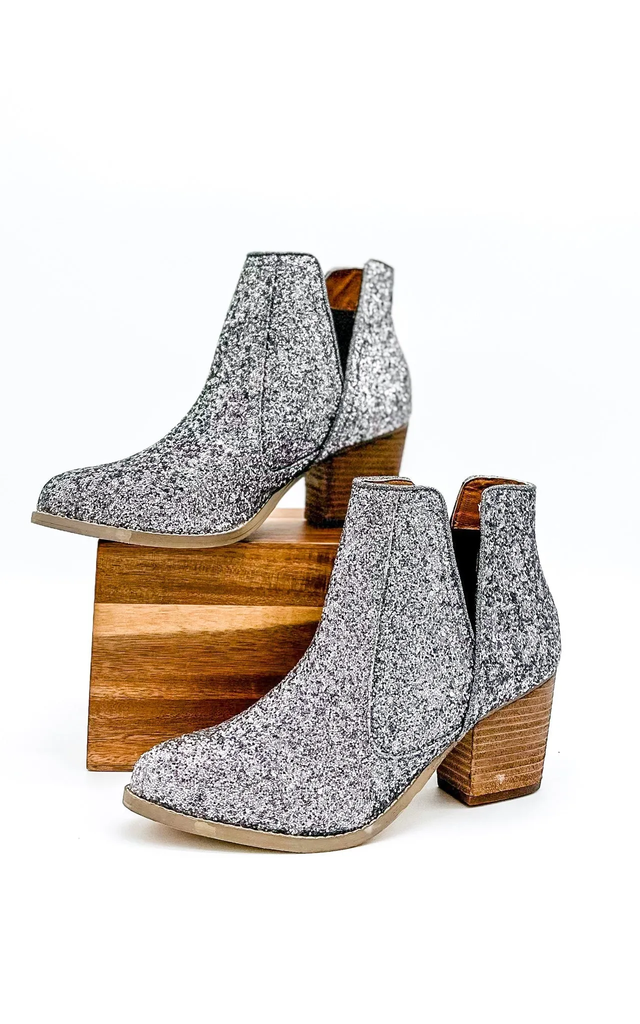 Hazel Blues® |  Fiera Booties in Pewter