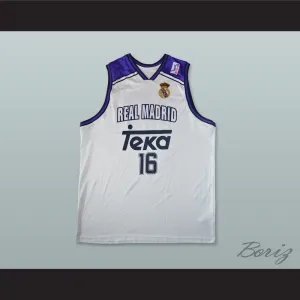 Hector Garcia 16 Real Madrid Basketball Jersey