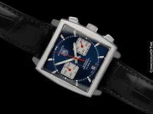 Heuer Monaco "Steve Mcqueen" Automatic Chronograph Mens Stainless Steel CAW2111 Watch - Papers & Boxes