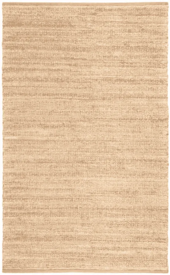 Himalaya Jute Rug - Tan & White