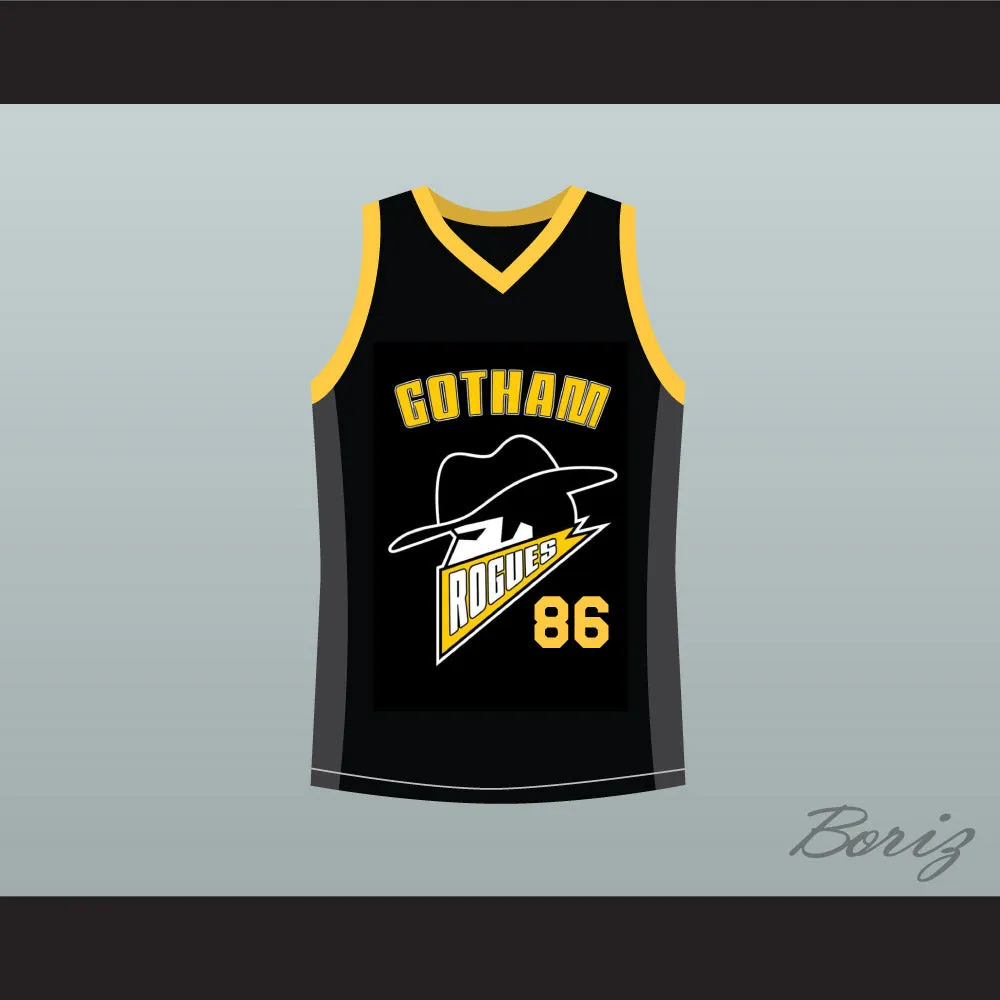 Hines Ward 86 Gotham Rogues Black Basketball Jersey