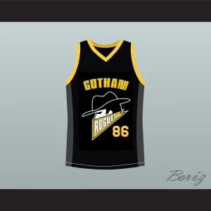 Hines Ward 86 Gotham Rogues Black Basketball Jersey
