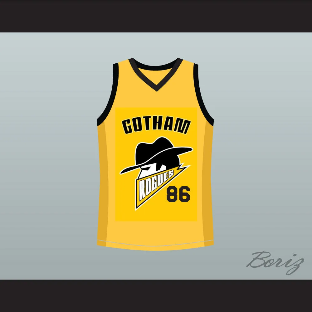 Hines Ward 86 Gotham Rogues Yellow Basketball Jersey