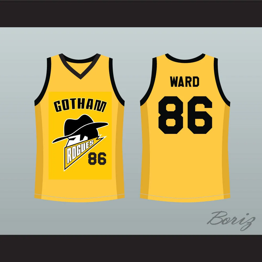 Hines Ward 86 Gotham Rogues Yellow Basketball Jersey