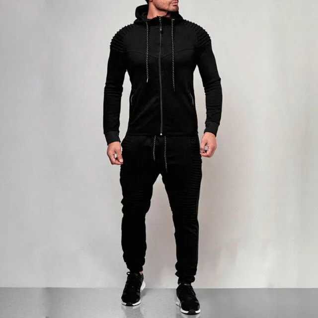Hirigin 2 pieces Autumn Running tracksuit men Sweatshirt Sports Set Gym Clothes Men Sport Suit Training Suit Sport Wear hot