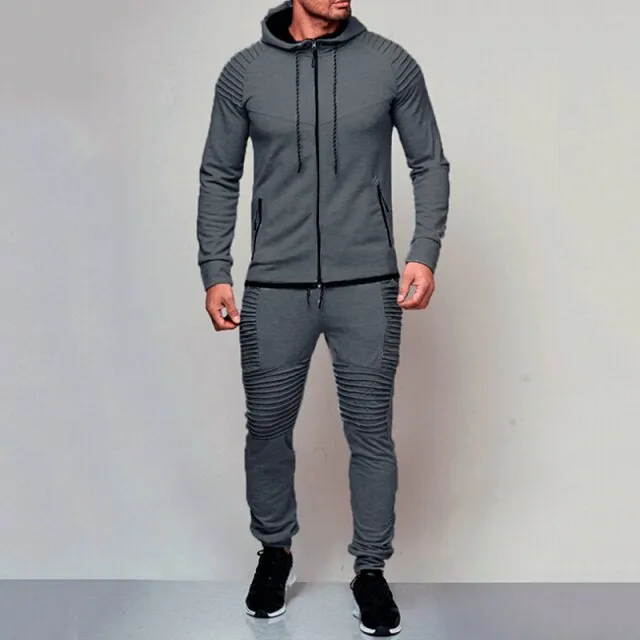 Hirigin 2 pieces Autumn Running tracksuit men Sweatshirt Sports Set Gym Clothes Men Sport Suit Training Suit Sport Wear hot