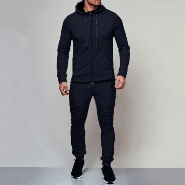 Hirigin 2 pieces Autumn Running tracksuit men Sweatshirt Sports Set Gym Clothes Men Sport Suit Training Suit Sport Wear hot