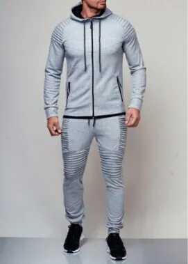 Hirigin 2 pieces Autumn Running tracksuit men Sweatshirt Sports Set Gym Clothes Men Sport Suit Training Suit Sport Wear hot