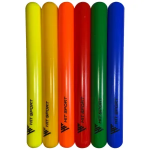 Hit Sport Relay Batons Plastic Pack of 6