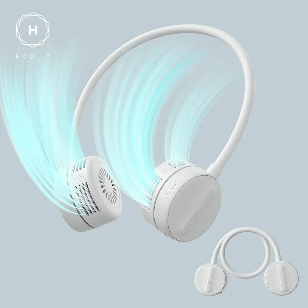 Homlly  360°Adjustable Bladeless Lightweight Portable Neck Fan