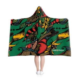 Hooded Blanket (Multi-Abstract1)