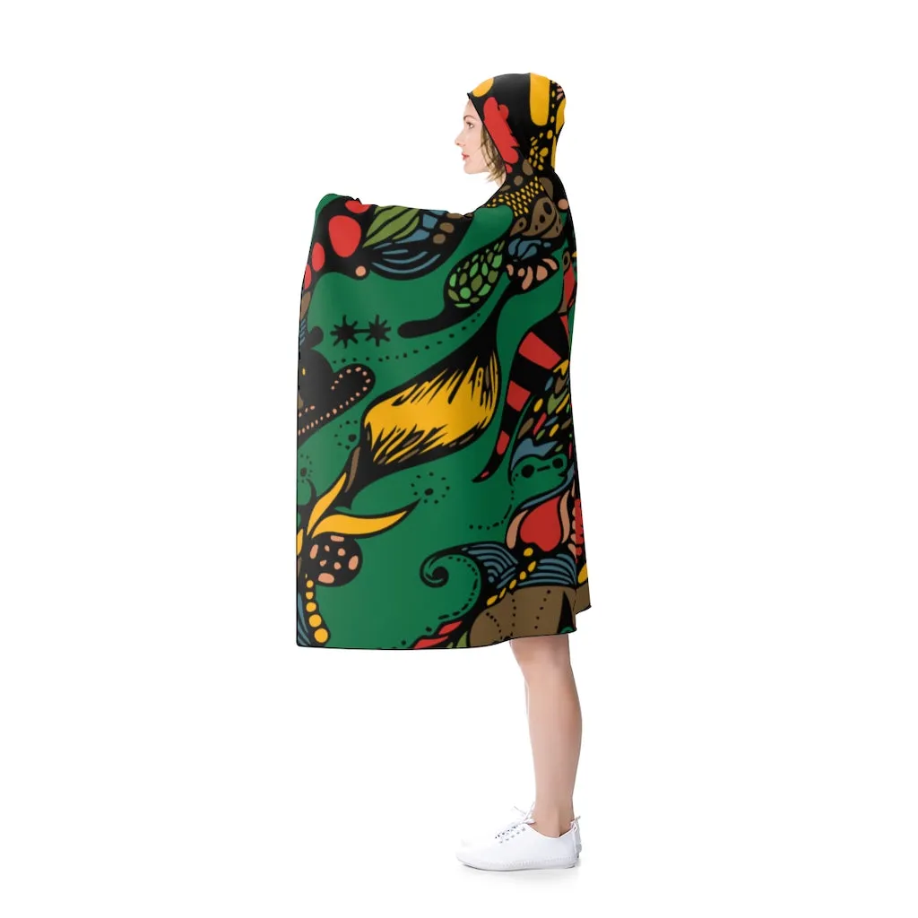 Hooded Blanket (Multi-Abstract1)