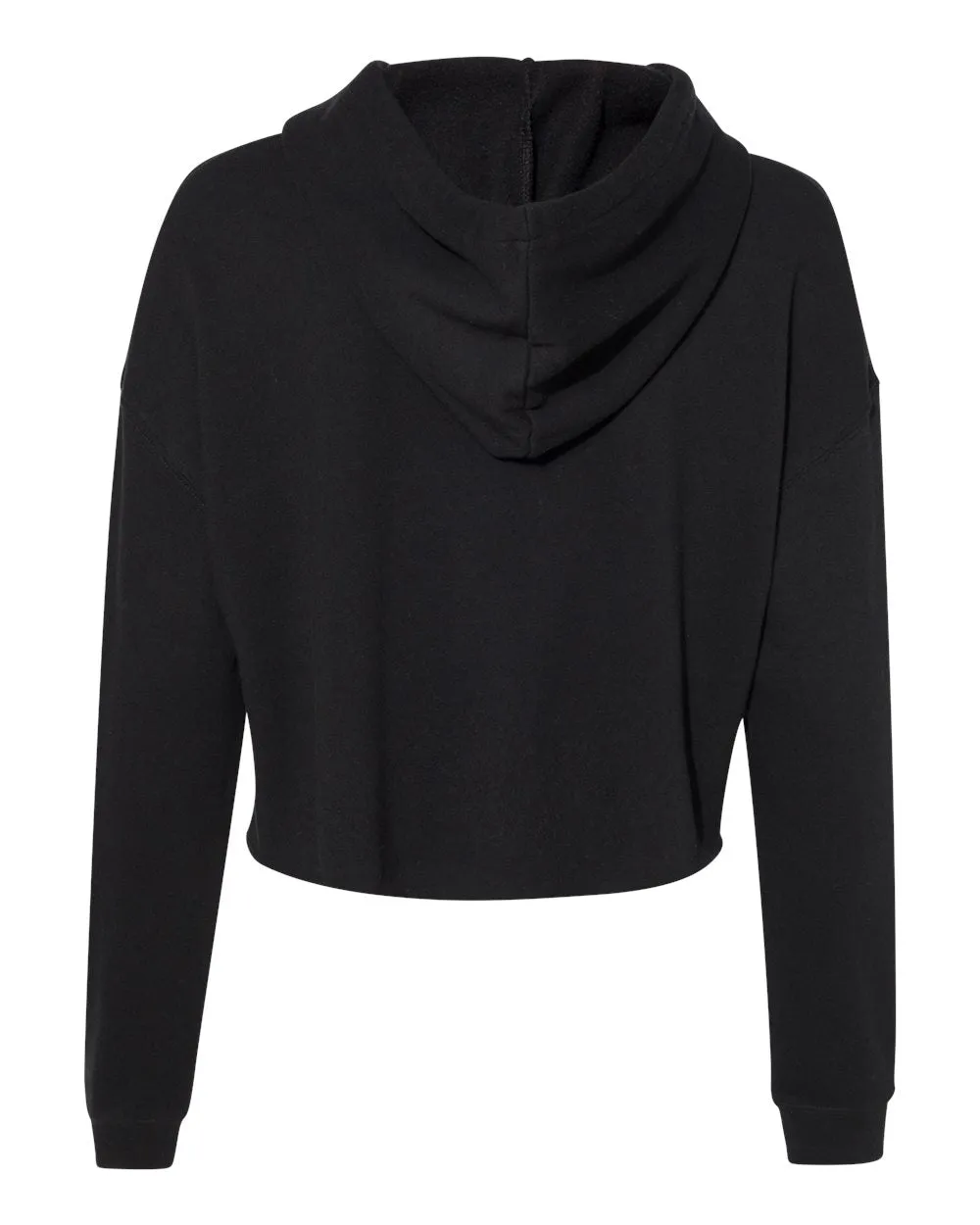 Independent Trading Co. - Women's Lightweight Cropped Hoodie Black