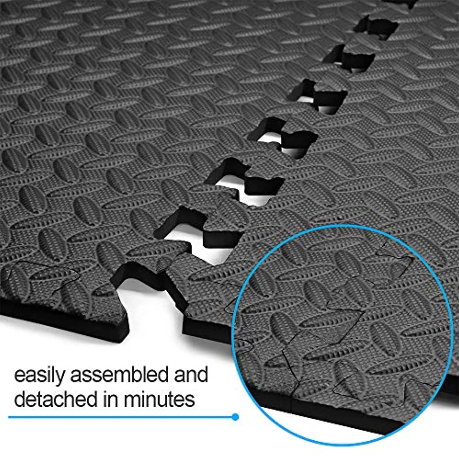 innhom 12/24/48 Tiles Gym Flooring Gym Mats Exercise Mat for Floor Workout Mat Foam Floor Tiles for Home Gym Equipment Garage