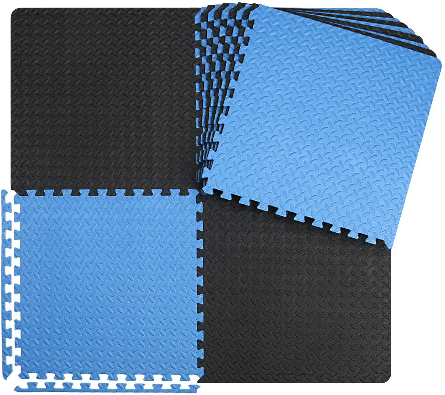 innhom 12/24/48 Tiles Gym Flooring Gym Mats Exercise Mat for Floor Workout Mat Foam Floor Tiles for Home Gym Equipment Garage