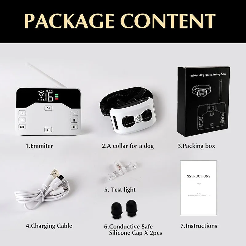 Innovative 2-in-1 Wireless Fence & Training Collar – Protect and Train Your Dog