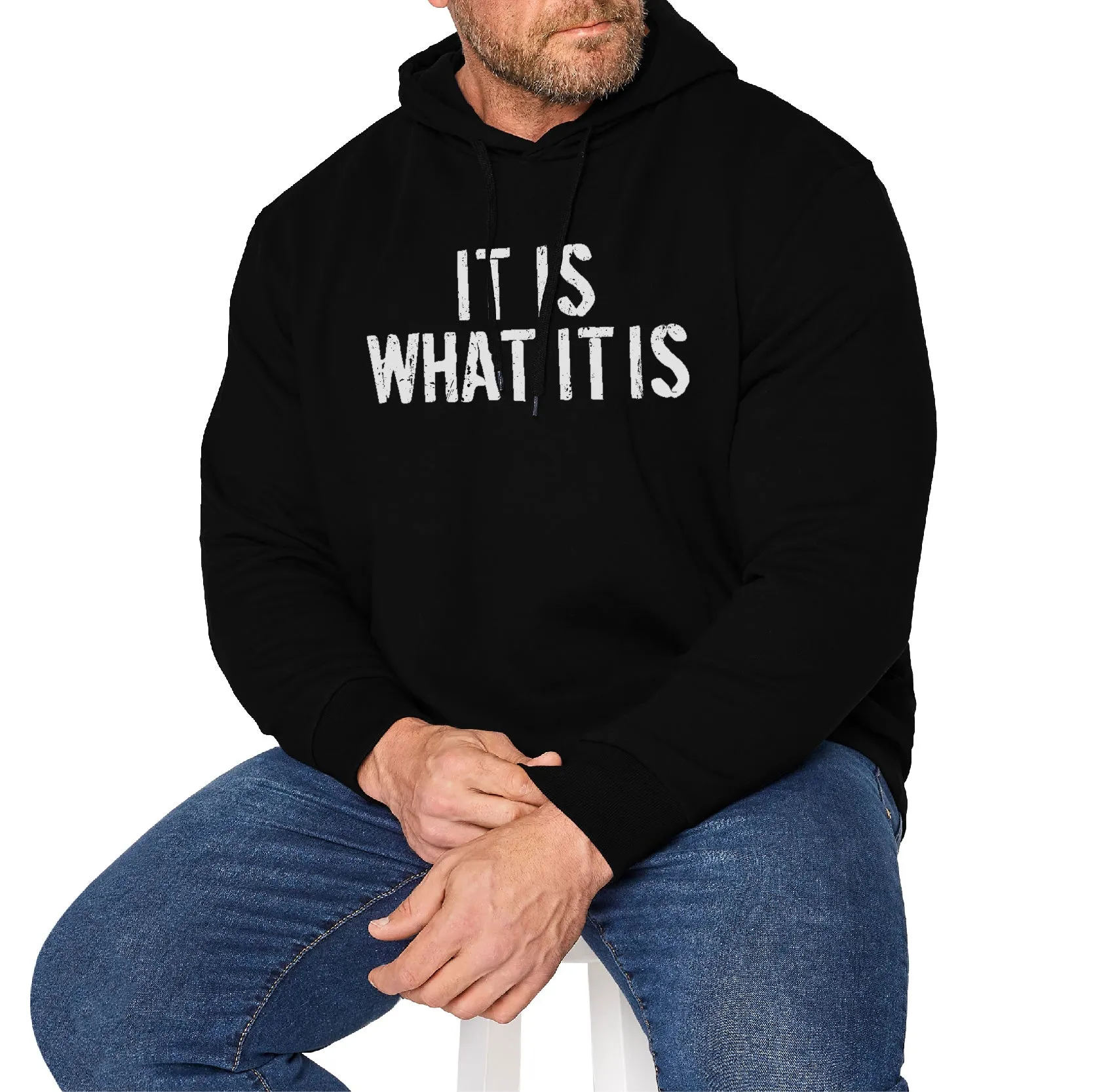 IT IS WHAT IT IS POCKET HOODIE