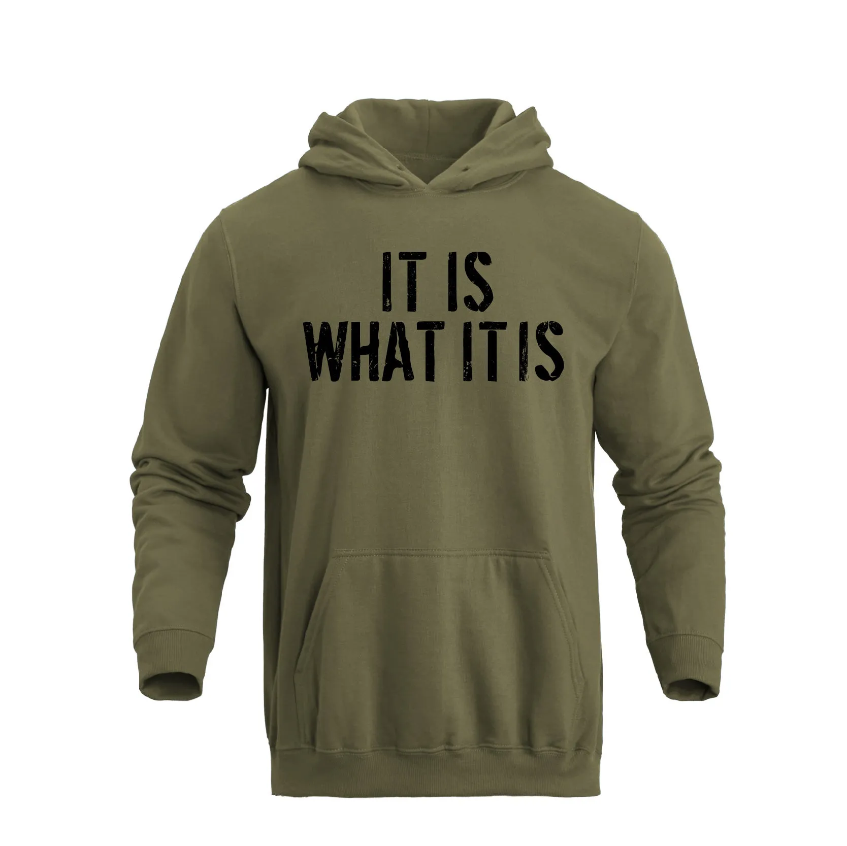 IT IS WHAT IT IS POCKET HOODIE