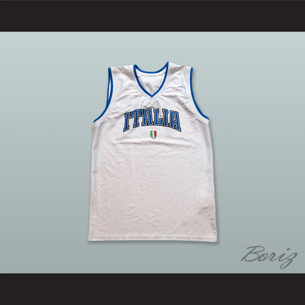 Italia White Basketball Jersey