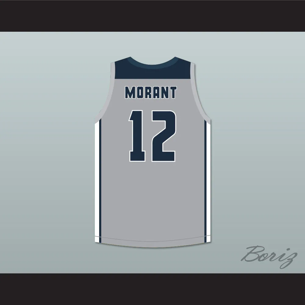 Ja Morant 12 South Carolina Hornets Gray Basketball Jersey 2