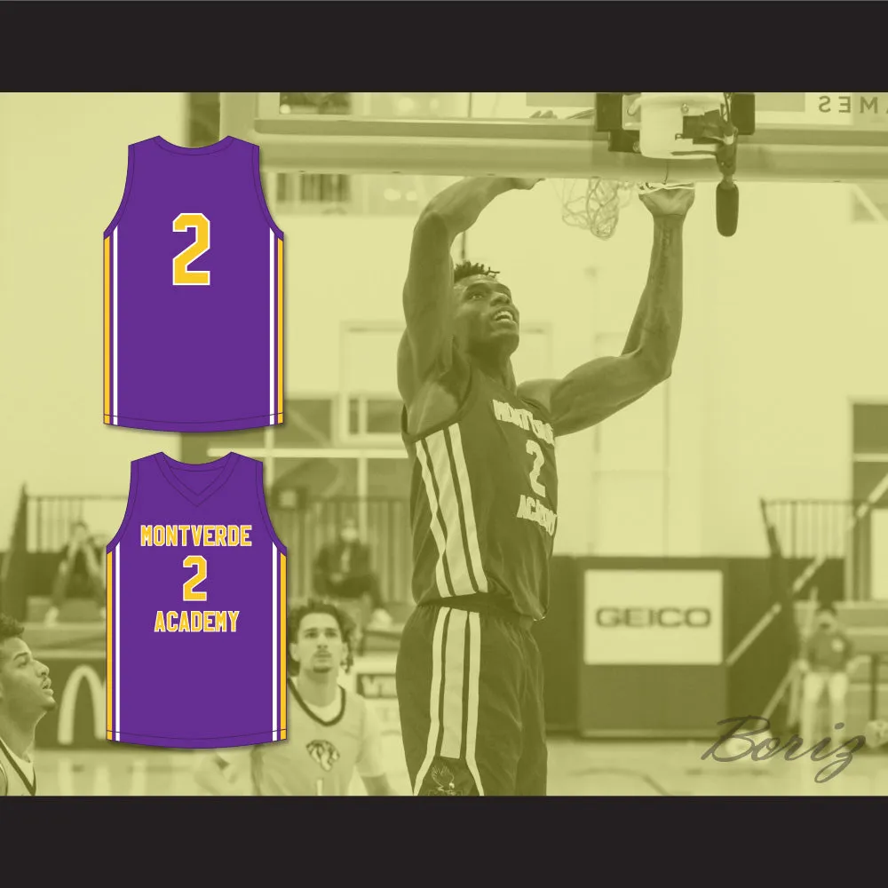 Jalen Duren 2 Montverde Academy Eagles Purple Basketball Jersey 1
