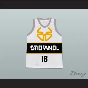 James Worthy 18 Stefanel Trieste Italian White Basketball Jersey