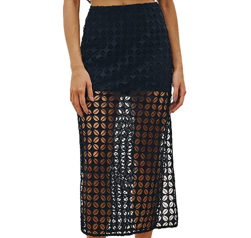 Jennie Short Sleeve Blouse-Emny Long Skirt ::RET