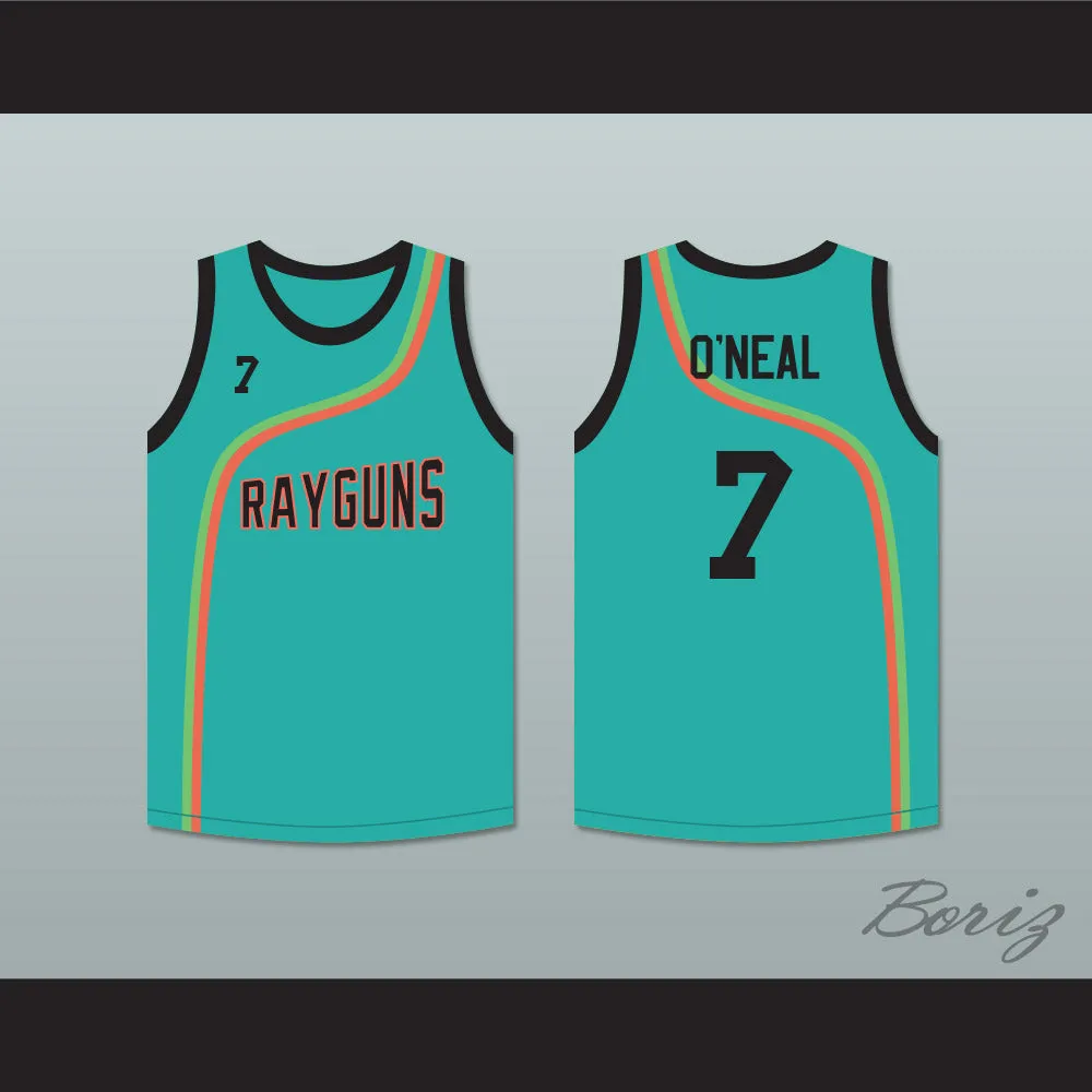 Jermaine O’Neal 7 Roswell Rayguns Teal Basketball Jersey