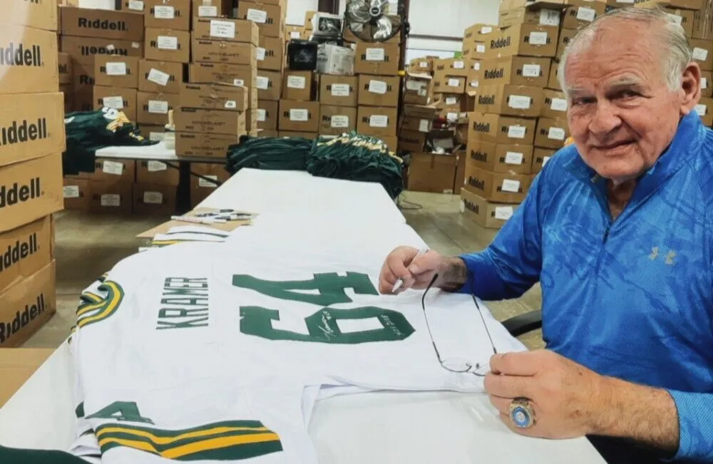 Jerry Kramer Signed Green Bay Packers Jersey Inscribed "H.O.F. 2018" (Schwartz)