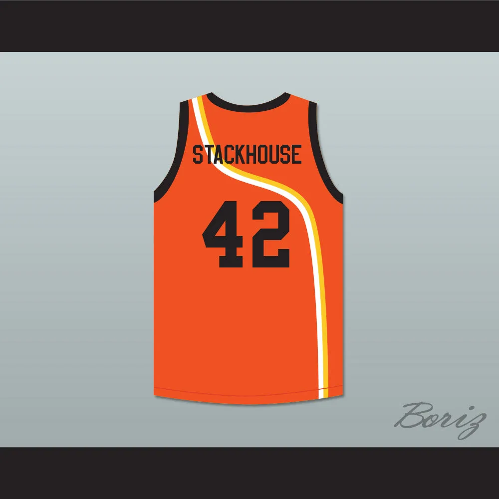 Jerry Stackhouse 42 Roswell Rayguns Orange Basketball Jersey