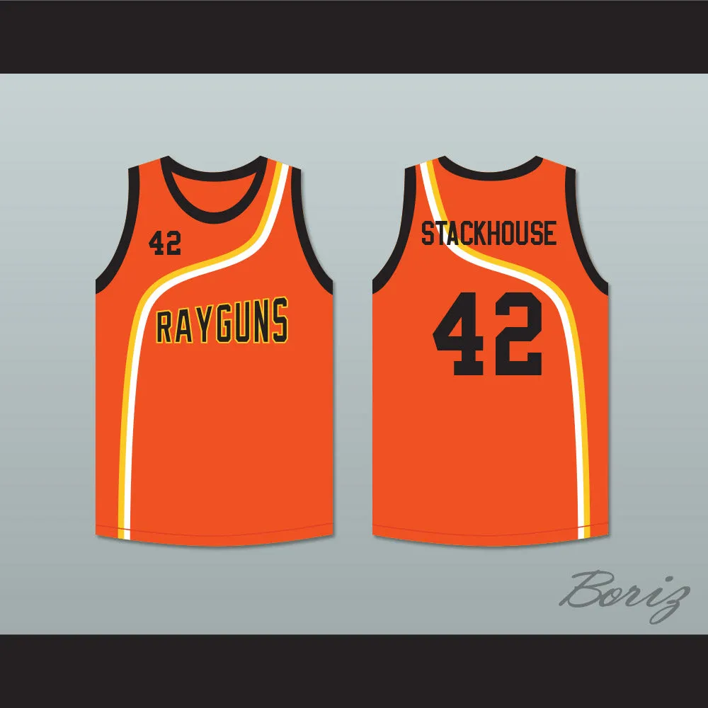 Jerry Stackhouse 42 Roswell Rayguns Orange Basketball Jersey