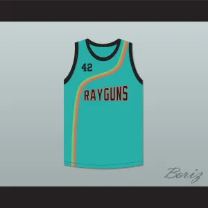 Jerry Stackhouse 42 Roswell Rayguns Teal Basketball Jersey