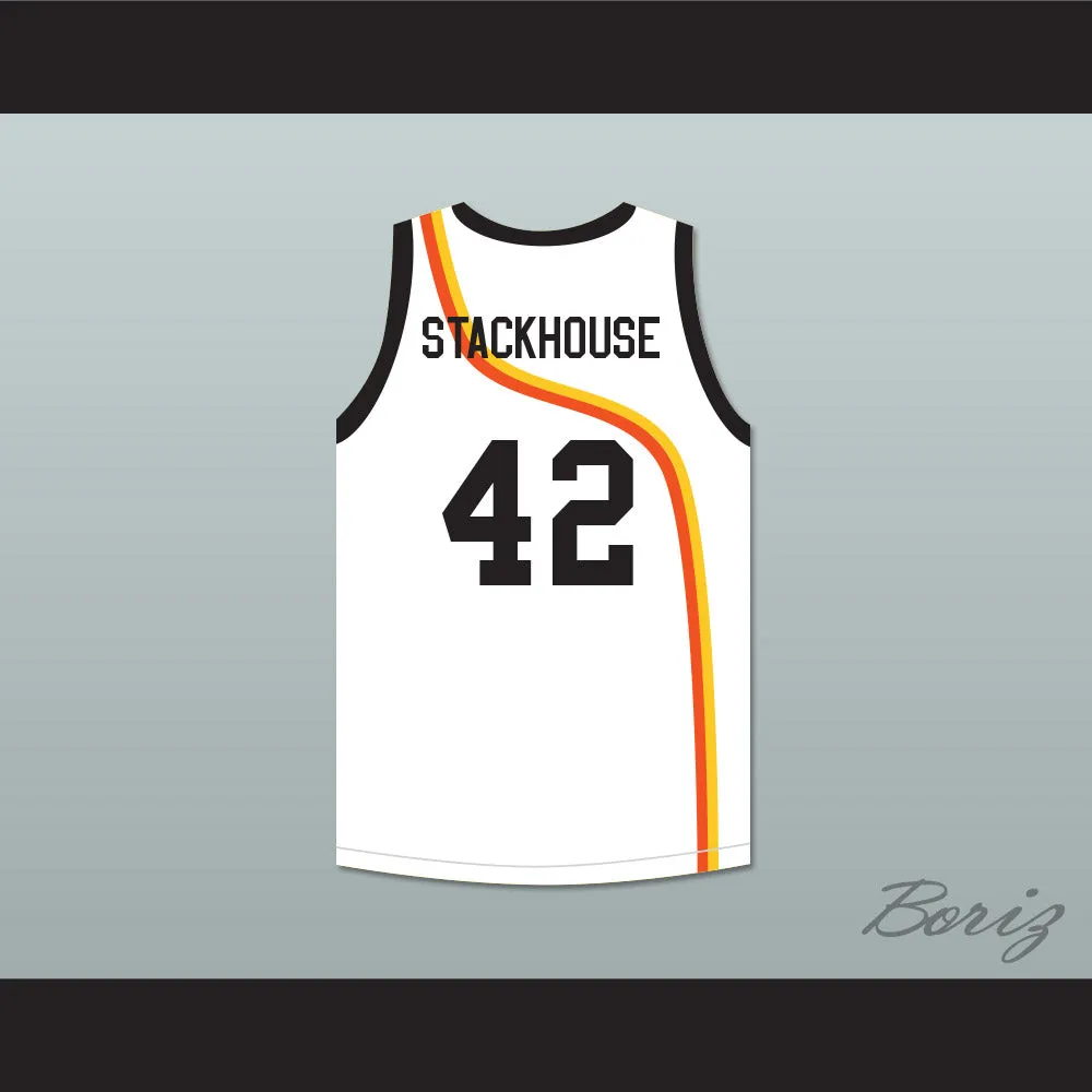 Jerry Stackhouse 42 Roswell Rayguns White Basketball Jersey