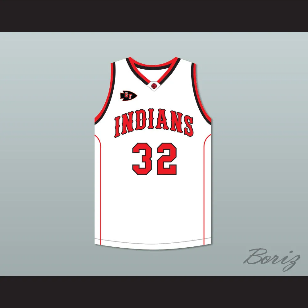 Jimmer Fredette 32 Glens Falls Indians Home Basketball Jersey with Patch
