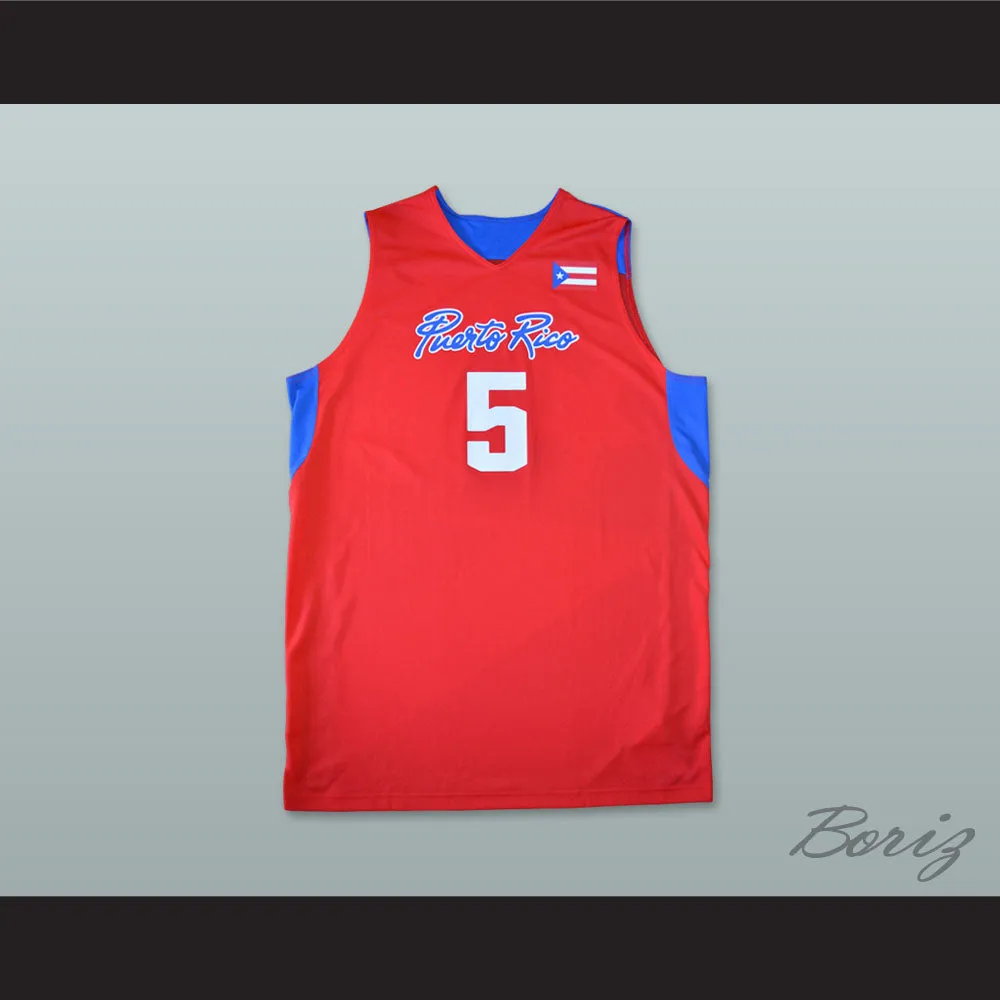 J.J. Barea 5 Puerto Rico Basketball Jersey
