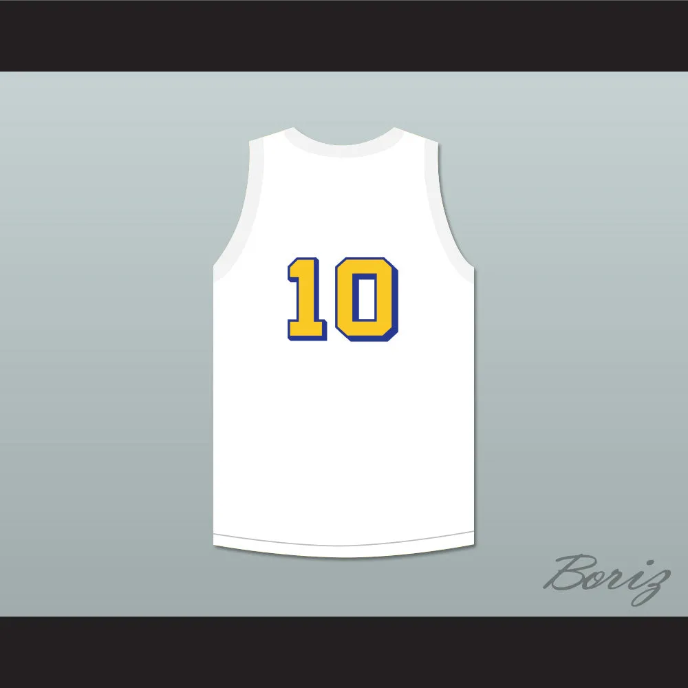 Joe Fulks 10 Philadelphia Warriors White Basketball Jersey 1