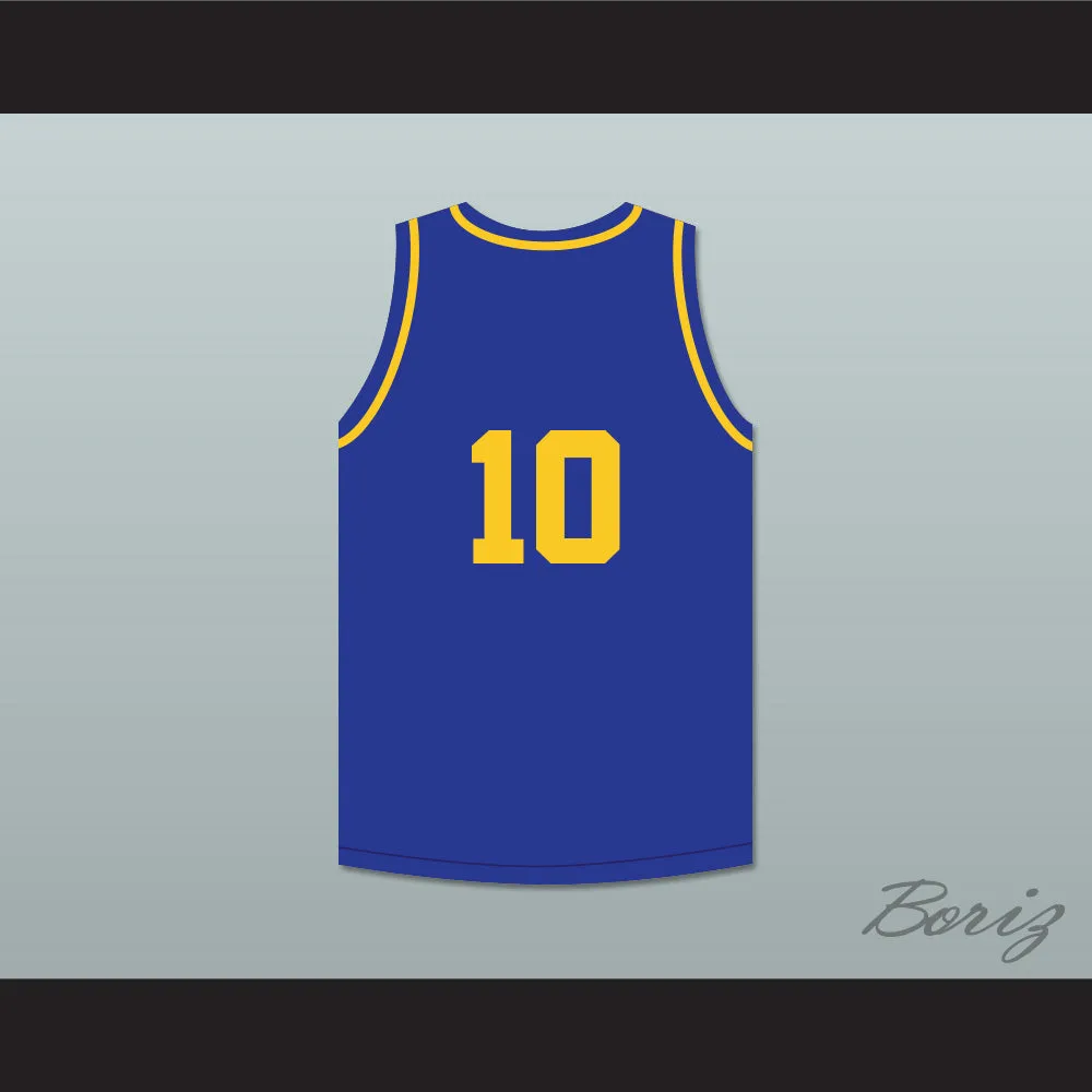 Joe Fulks 'Jumping Joe' 10 Philadelphia Warriors Blue Basketball Jersey 1
