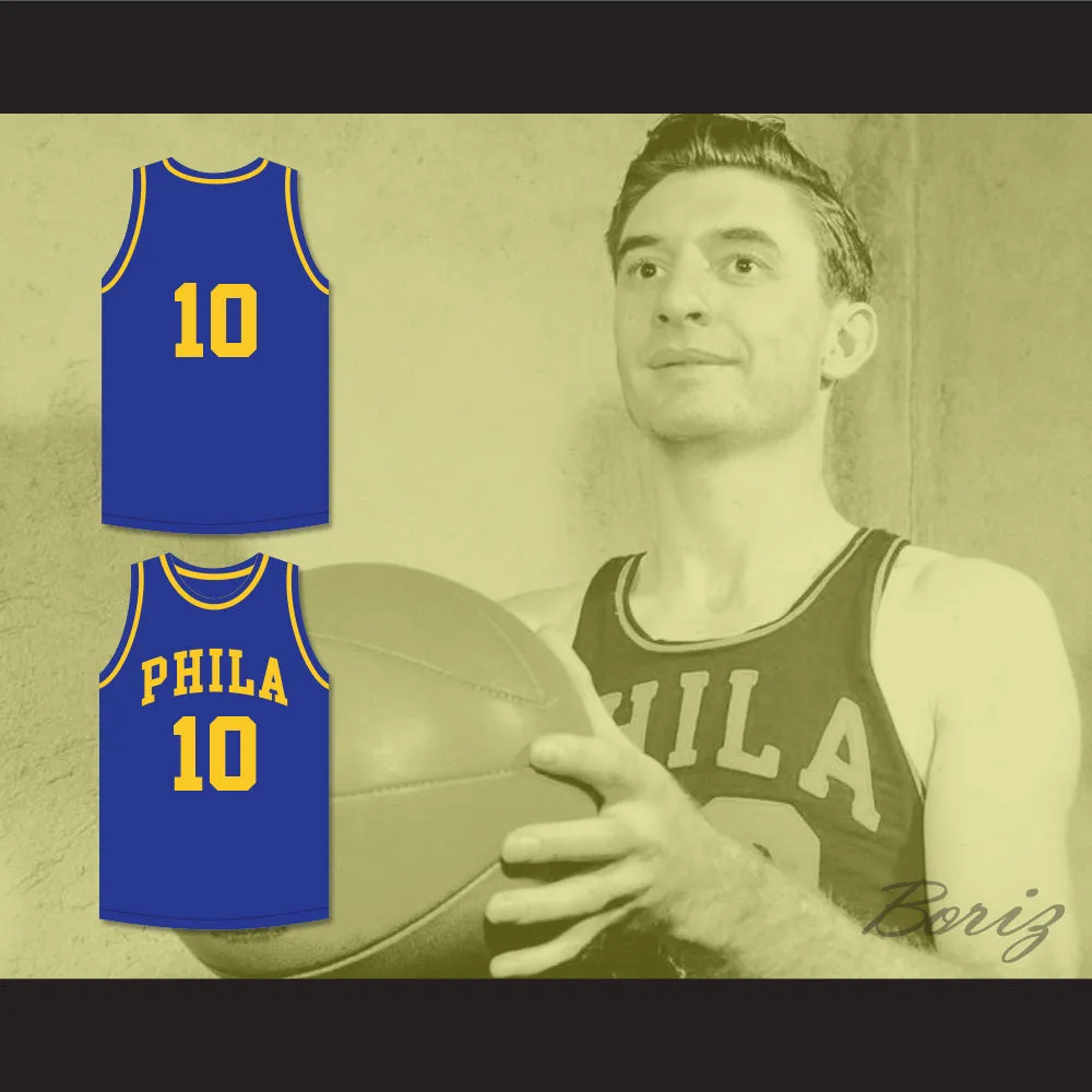 Joe Fulks 'Jumping Joe' 10 Philadelphia Warriors Blue Basketball Jersey 1