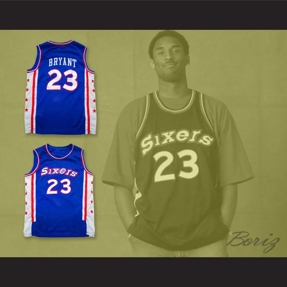 Joe Jellybean Bryant 23 Philadelphia Blue Basketball Jersey