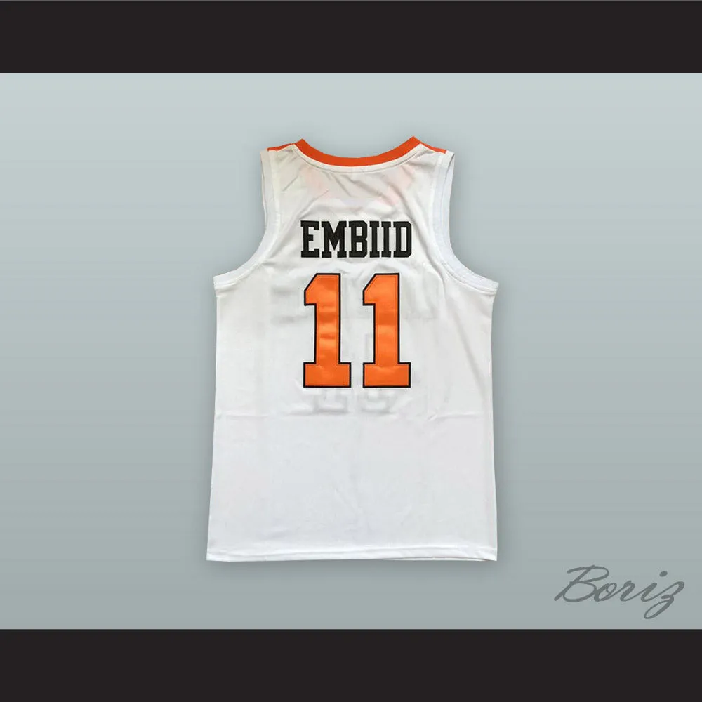 Joel Embiid 11 Cameroon White Basketball Jersey