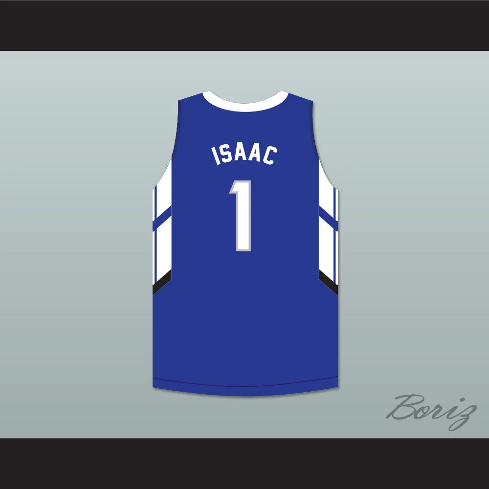 Jonathan Isaac 1 IMG Academy Blue Basketball Jersey